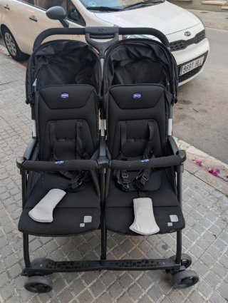 Carrito Gemelar Chicco Negro