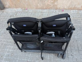 Carrito Gemelar Chicco Negro