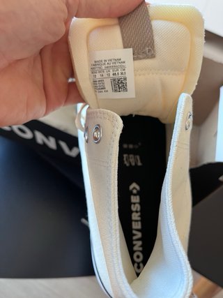 Converse All Star Beige/Blanco Talla 46,6 mens