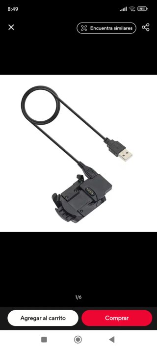 Cargador original  Garmin Fenix 3