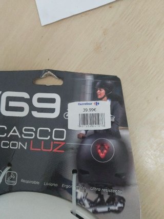 Casco G69 con Luz Bicicleta/Patinete