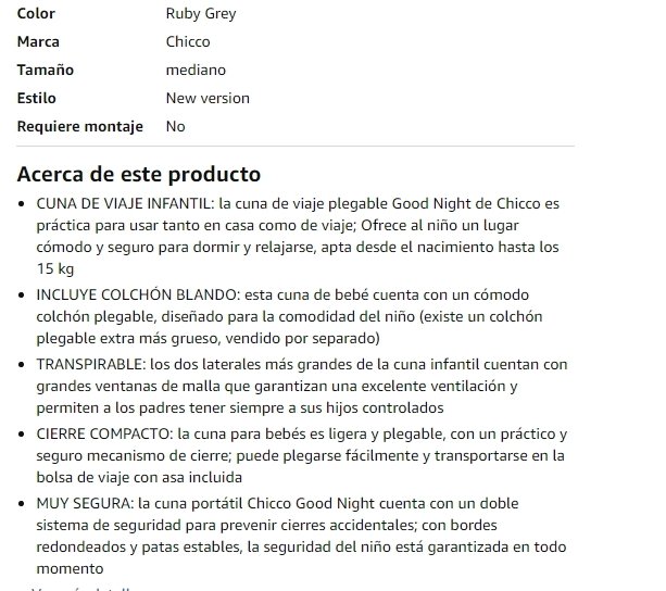 Chicco Good Night Cuna de Viaje para Bebés y Niños