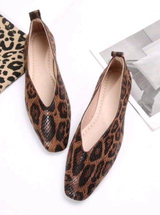 Zapatos planos mujer estampado serpiente número 41
