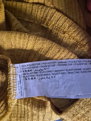Camiseta Mango Amarilla Talla M