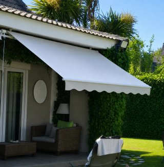 TOLDO beige de 3m de ancho x 2 metros largo USADO