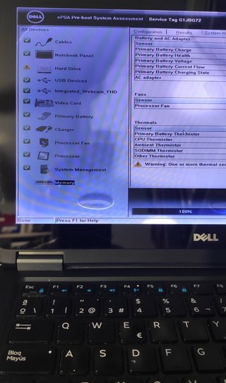 2xDell E7250 Pantalla Rota Funciona Monitor Extern
