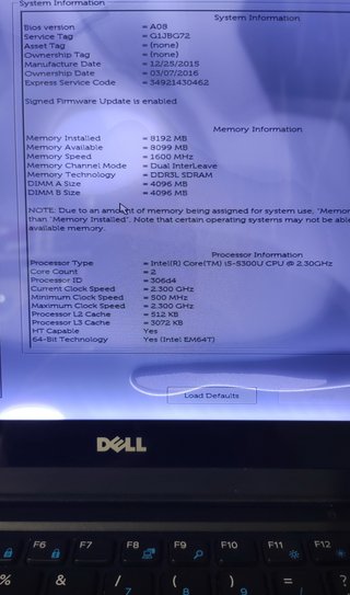 2xDell E7250 Pantalla Rota Funciona Monitor Extern