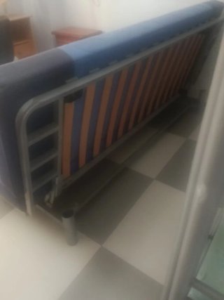 Sofá Cama 140x200 Tela Metal