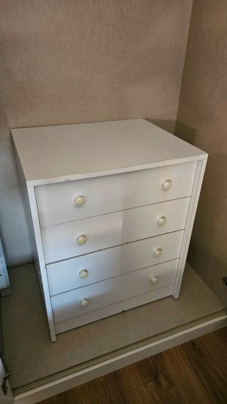 Cajonera blanca 4 cajones