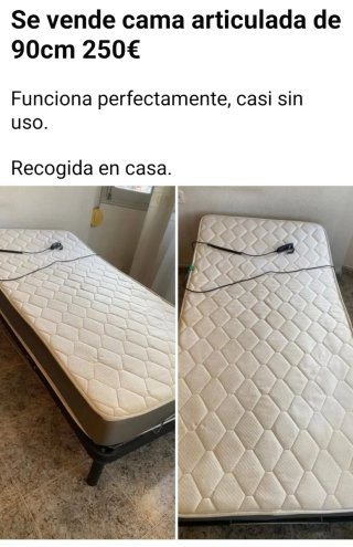 Cama articulada 90cm