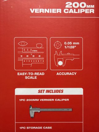 Calibre Vernier Milwaukee 200mm Nuevo