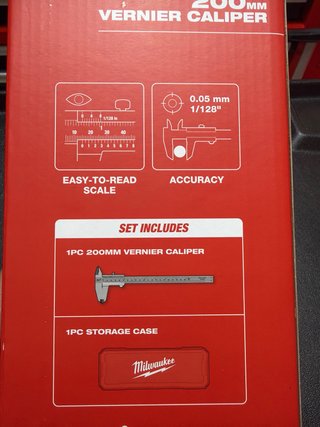 Calibre Vernier Milwaukee 200mm Nuevo