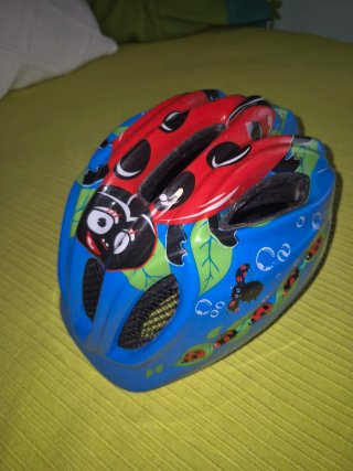 Casco bici infantil azul Talla S 46-52 cm