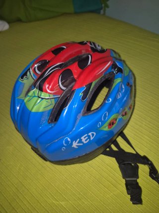 Casco bici infantil azul Talla S 46-52 cm