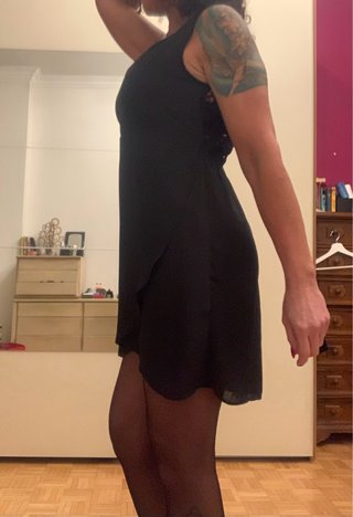 Vestito corto nero da sera