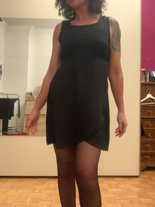 Vestito corto nero da sera