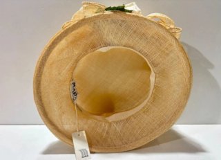 SOMBRERO O TOCADO ITALIANO SINAMAY HECHO A MANO