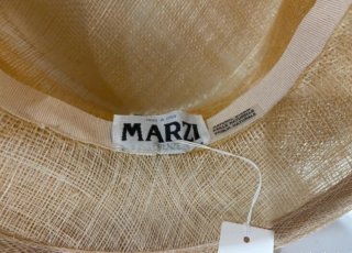 SOMBRERO O TOCADO ITALIANO SINAMAY HECHO A MANO