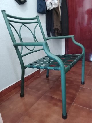 Sillas comodísimas verde azulado