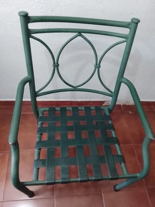 Sillas comodísimas verde azulado