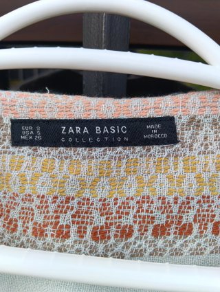 Chaqueta Zara multicolor lino talla S