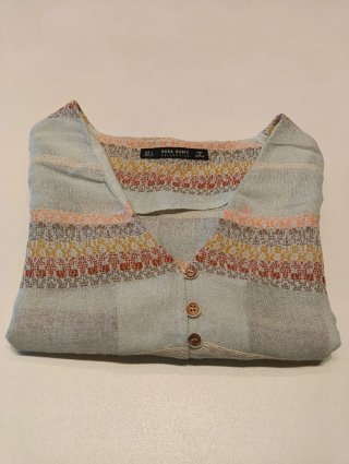 Chaqueta Zara multicolor lino talla S