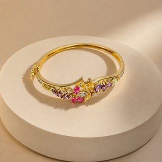Pulsera rígida niña oro 18k SEV-TRA2472