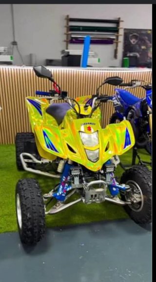 Suzuki LTZ 400 Quad Amarillo y Azul