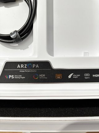 Pantalla Portátil ARZOPA Full HD Negra