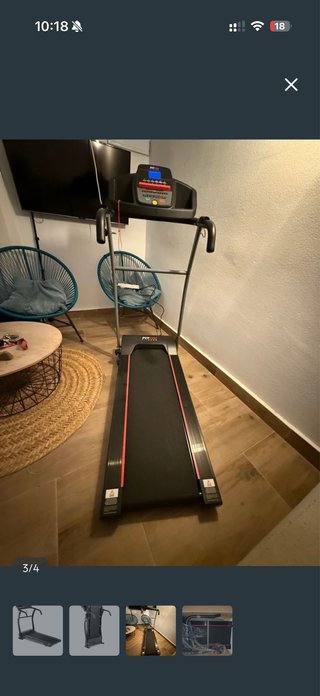 Cinta de correr plegable fitfiu 900