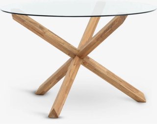 Conjunto Jysk Mesa Comedor Agerby Roble y 4 sillas