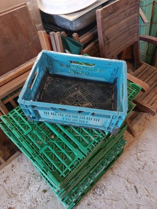 Caja Plástico Plegable Verde