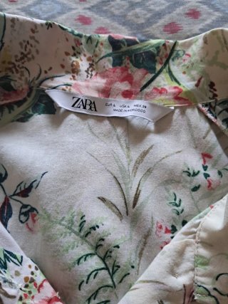 Vestido Verano Zara Estampado Flores