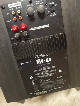 Subwoofer MISSION Negro