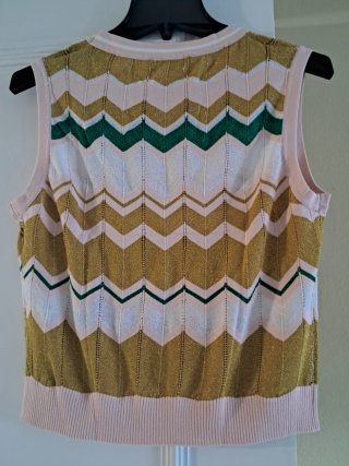 Top Lili Sidonio Zigzag Dorado Talla L