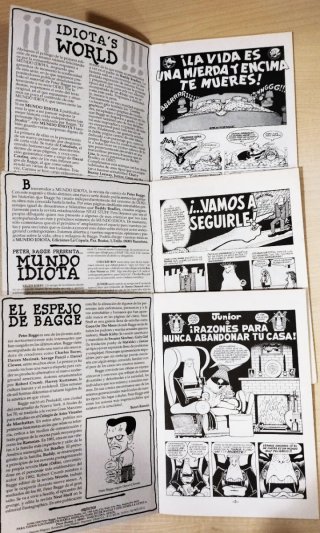 🇪🇸 Pack 5 cómics Mundo idiota, de Peter Bagge.