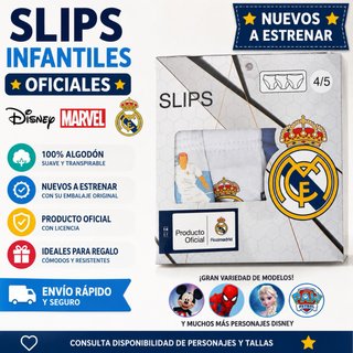 Calzoncillos Infantiles Real Madrid Oficiales