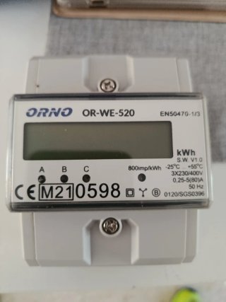 Contador Eléctrico Trifásico ORNO OR-WE-520