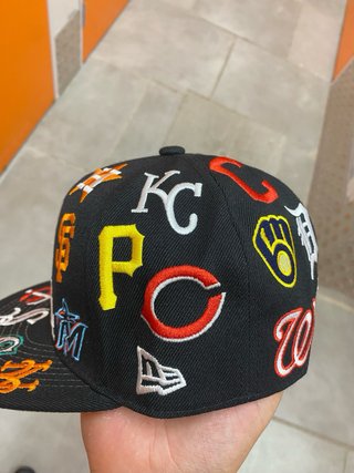 Gorra New Era Negra Multilogo MLB