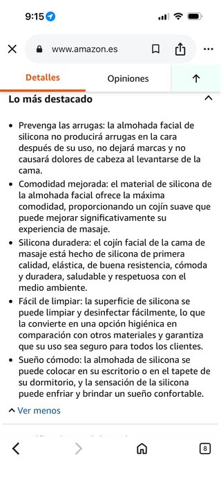 Cojin para camilla de masaje