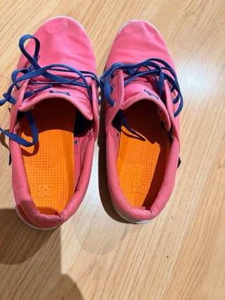 Zapatos náuticos DC Shoes lona coral