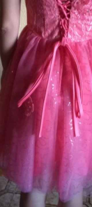 Vestido rosa fiesta eventos talla M