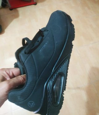 Zapatos Skechers Trabajo Negro Memory Foam