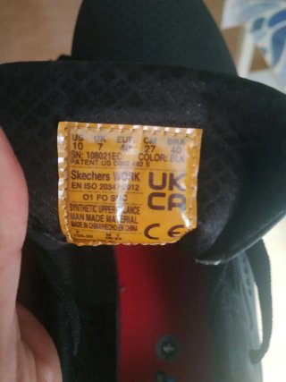 Zapatos Skechers Trabajo Negro Memory Foam