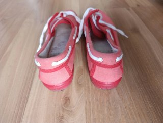 Náuticos tela rojo/coral