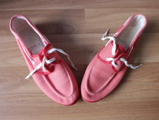 Náuticos tela rojo/coral