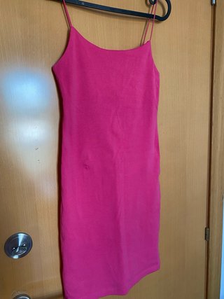 Vestido Zara rosa corto ajustado