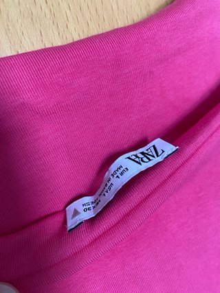 Vestido Zara rosa corto ajustado