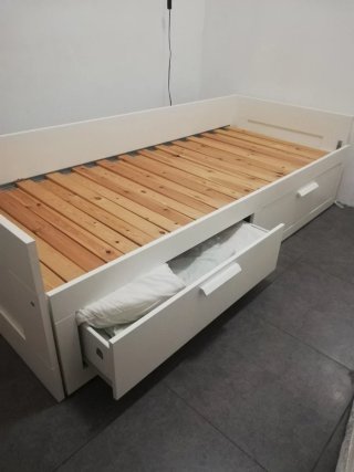 Cama Diván Ikea Brimnes Blanca