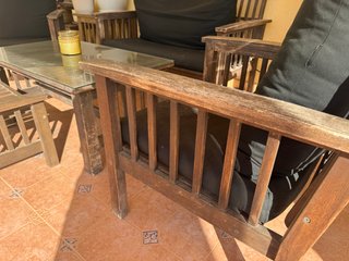 Conjunto Terraza Madera